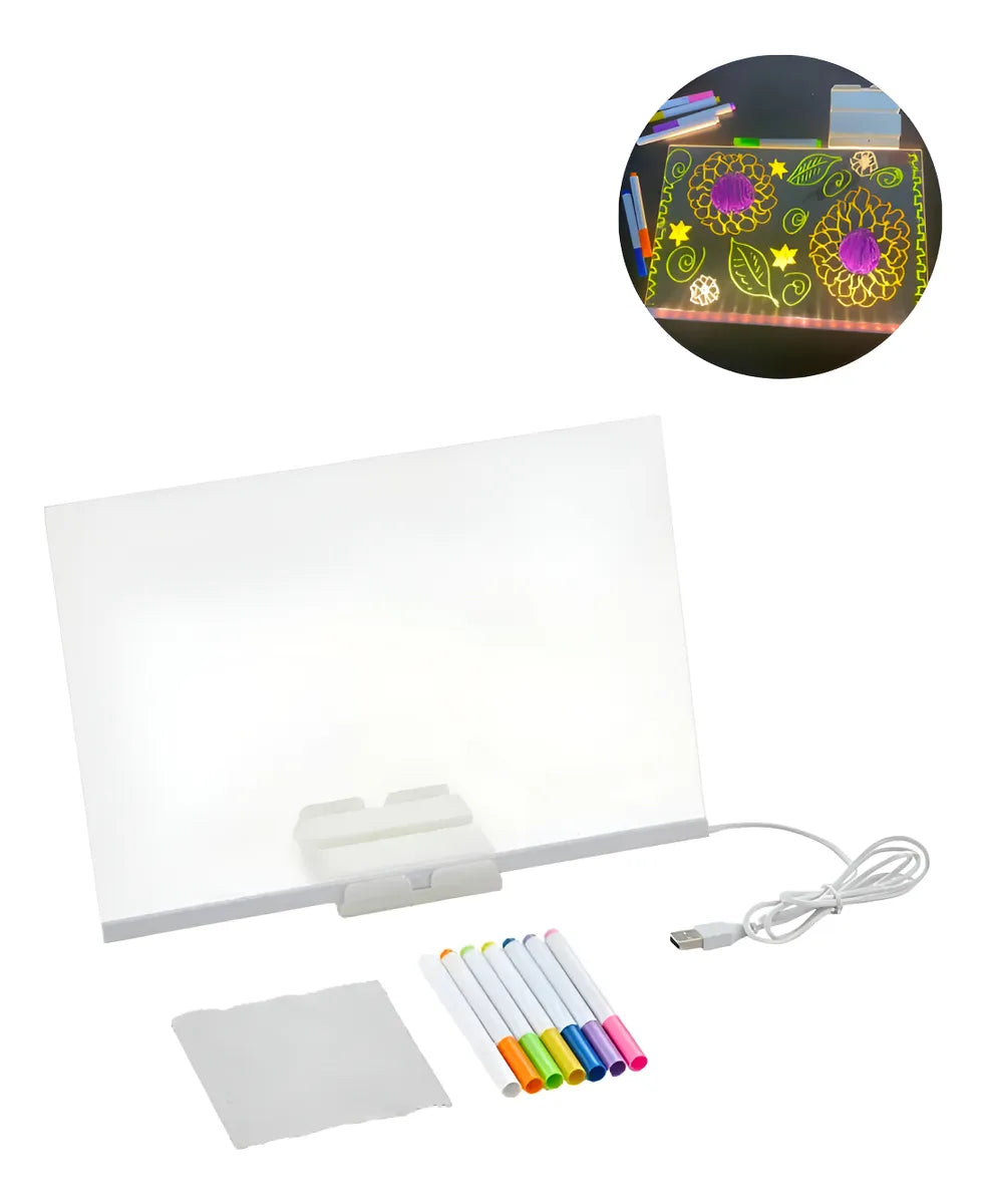 LED Acrylic Magic Board With 7 Color and USB Stand
